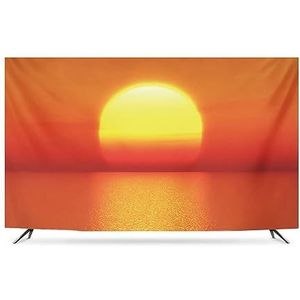 TV Beschermer voor Indoor Flatscreen, Scenery TV Stofhoes, Zonnebrandcrème TV Doek/computerhoes Desktop/muur Hangend/gebogen Scherm/Beschermhoes/Huisdecoratie(50in)