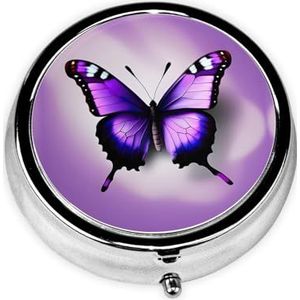 Ronde pillendoos draagbare medicijndoos voor reizen pillendoos, past zakken portefeuilles