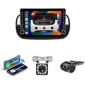 Android 14 Multimedia Stereo Video Speler Voor FIAT 500 Abarth 2007-2015 Ondersteunt Car-play Android Auto/Bluetooth/FM AM RDS DAB+ Radio/Stuurbediening(NF-1 4Core 1+32G B)