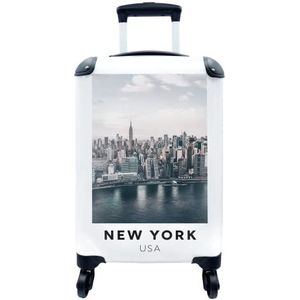 MuchoWow® Koffer - Amerika - New York - Architectuur - Past binnen 55x40x20 cm en 55x35x25 cm - Handbagage - Trolley - Fotokoffer - Cabin Size - Print