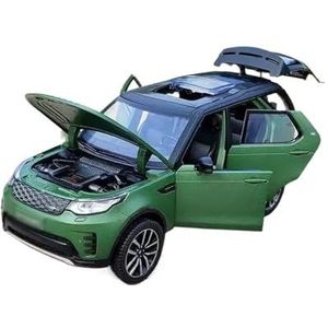 Simulatie legering modelauto 1/24 Legering Automodel Diecast Metalen Speelgoedvoertuigen Model Geluid Collectie Cadeau (Color : Green)