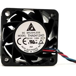 4cm THA0412AD 12V 0.6A 4020 4-Wire PWM double ball server cooling fan
