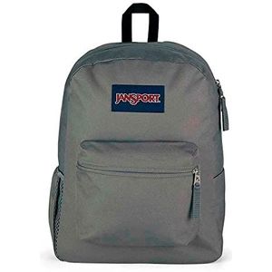 JanSport Cross Town Backpack - School, Travel, or Work Bookbag with Water Bottle Pocket, Graphite Grey