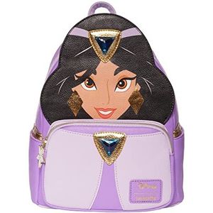 Aladdin Prinses Jasmijn Paars Outfit Cosplay Mini-Rugzak - Entertainment Earth Exclusief, Paars, One Size, Loungefly Disney Aladdin Jasmine Paars Cosplay Mini Rugzak - Entertainment Earth Exclusief