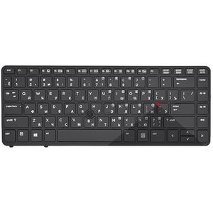 Laptoptoetsenbord met achtergrondverlichting voor HP EliteBook 740 G1 G2 745 750 840 850(RU Black Backlit)