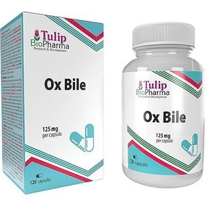 Ox Gile 125mg 120 Capsules, 3rd Party Lab getest, Hoge sterkte Supplement, Gluten en GMO vrij