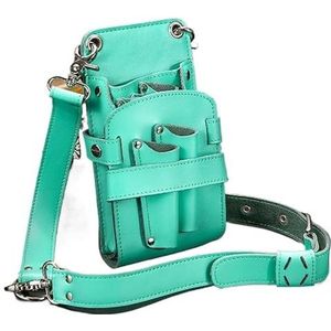 Kapperstas voor uitrusting Opvouwbare haarschaar tas Kam tas Heuptas Messenger tas Houder Kappers salon Haar knippen Schaar tassen Kappers tas(E)