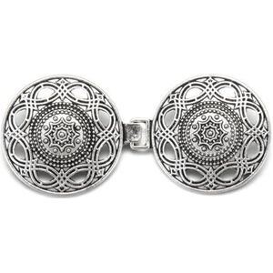 Shirt Cinch Swirl Clip Cape Clips, Sjaal Cardigan Clips Pakket van 3 Retro Bloemenpatroon(E-d1)