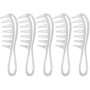 Stylingkam, Ergonomische Handgreep Nat Droog Gebruik 10 Stuks Ontwarrende Grove Kam voor Mannen voor Thuis