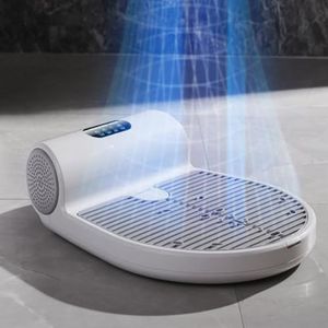 Lichaamsdroger na het douchen, voetendroger met LED-bedieningspaneel, droogmachine met touchscreen, 2 snelheden koud/warm, waterdicht, lichaamsföhn voor hotel (51,5 * 42 * 16,5 cm)(Without scale)