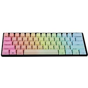 Regenboog Top gedrukte Kant gedrukte Lege PBT Geverfte Keycaps Voor OEM Cherry MX Schakelaars Mechanische Toetsenbord Poker Faceu GH60 (61 Kant gedrukt)