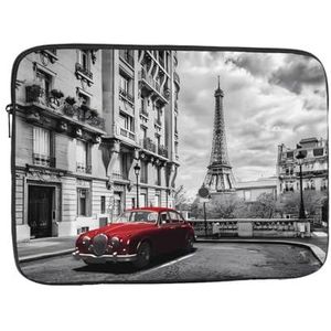 City Street Rode Auto Laptop Sleeve Case Mode Lichtgewicht Notebook Computer Tas Shockproof Laptop Case Cover Aktetas Draagtas voor Vrouwen Mannen 10 inch