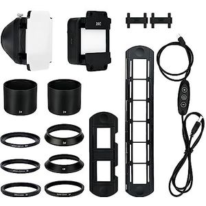 JJC - 35mm Negatieve Filmscanner - Adapter voor Filmdigitalisering - LED-lichtset
