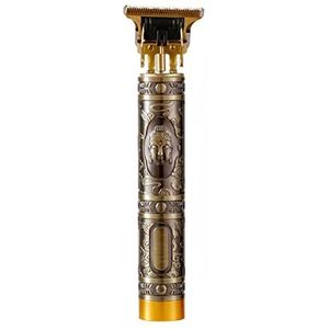 Elektrische tondeuse voor heren, Zero Gapped Cordless Hair Trimmer Professionele Haircut & Grooming Kit voor heren, oplaadbare tondeuse (goud)