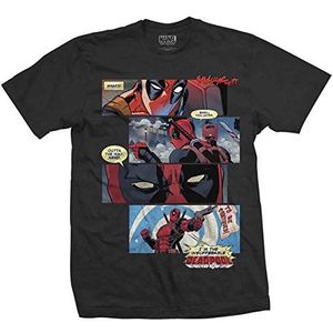 T-Shirt # L Black Unisex # Deadpool Strips
