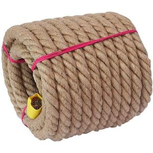 Natuurlijk Jute Touw, Dik Touw, Henneptouw Reddingstouw Touwtrekken Trainingstouw Jute Touw Brandredding Klimtouw Op Grote Hoogte (Maat: 8MM 20M) (Color : 8MM 40M)