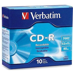 CD-R 700MB 10Pk Jewel Case 52x