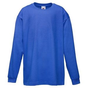 Fruit of the Loom Childrens/Kids Long Sleeve T-Shirt (9-11) (Royal)