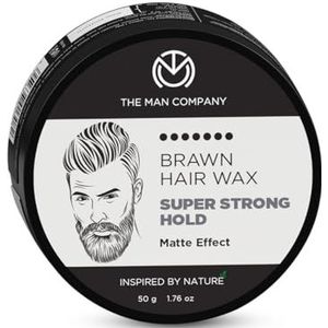 The Man Company Brawn haarwax, amandel- en arganolie voor extra sterke grip en mat effect de hele dag door