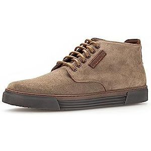 Pius Gabor Hoge sneakers voor heren, veterschoenen, gerecyclede voering, uitneembaar voetbed, Bruin Lt Brown, 43 EU
