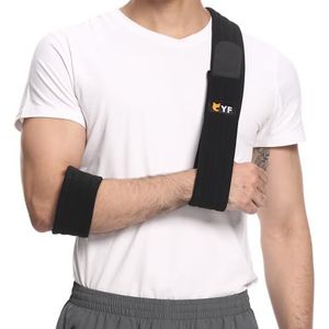 YF Arm Sling, effectieve schouder immobilizer medische sling voor rotator manchet gescheurd pols elleboog arm letsel, verstelbare lichtgewicht comfortabele ondersteuning arm sling voor gebroken en