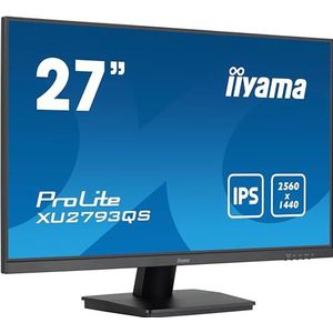 iiyama ProLite XU2793QS-B7 - WQHD LED Monitor - 27 Inch - Zwart