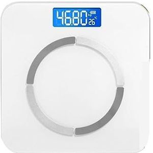 USB-oplaadweegschaal Slimme Lichaamsvetweegschaal Bluetooth Elektronische Weegschaal Vetmeetinstrument Vloerweegschalen Gemakkelijk Te Gebruiken(White A)