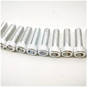 Kuipboutset 10 Stuks M6x20mm Universele 6MM Racing Motorcross Deel Kit Kuip Dirt Pit Moto Bevestiging Moeren Bouten Accessoires(10 pieces-Silver)