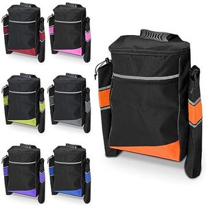 Biskaje Mobiliteit Krukzak - Oranje | Mobiliteit Scooter Tassen Rolstoel Tas Mobiliteit Scooter Wandelstok Houder Rolstoel & Mobiliteit Scooter Tassen & Manden Mobiliteit Scooter Accessoires