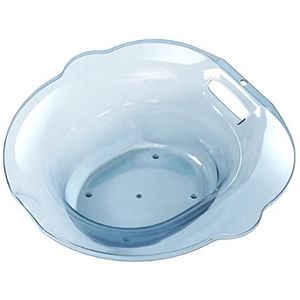 Sitz Badbak voor toilet, bredere zithoek, heupbad voor oudere vrouwen, mannen, blauw, 390 x 390 x 130 mm