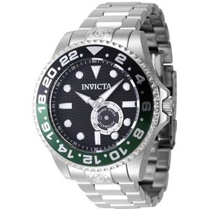 Invicta Grand Diver 47296 Heren Horloge - Waterdicht - Analoog - Automatisch Uurwerk - Roestvrij Staal met zwarte Wijzerplaat - 47mm