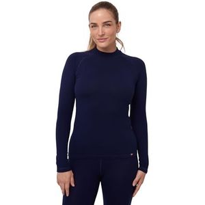 DANISH ENDURANCE Merino Wol Thermo Top Dames, voor Extreme Kou, Merino Basislaag Vrouwen Donker Marineblauw S