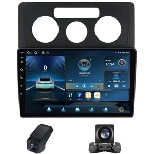 Android 14 Autoradio geldt voor Volkswagen Caddy 2K 3 III 2004-2010 Autoradio 2 Din Draadloze Carplay Android Auto 10 Inch Touchscreen met GPS-navigatie WiFi FM-radio Camera(X1)