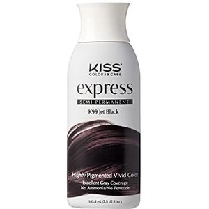 Kiss Express Color Semi-Permanent Jet Black 3.5oz by Kiss Express