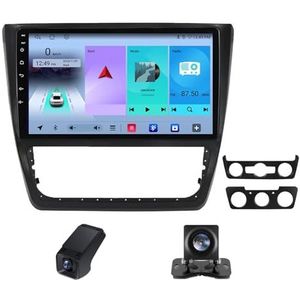 Autoradio 2 Din met Carplay Android Auto Wireless,geldt voor Skoda Yeti 5L 2009-2014 10inch touchscreen Bluetooth Stereo Auto FM-radio RDSRadio/USB/AM/FM/Wifi achteruitrijcamera(NF-1)