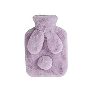 DieffematicRSD Warmwaterkruik Warmwaterkruik met schattige hoes 0,3L 0,5L 1L warmwaterzak for periode Nek Schouder Voetenwarmer (Color : Purple, Size : 500ML)