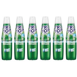 TRI TOP Waldmeister | caloriearme siroop voor frisdranken, cocktails of zoete gerechten | weinig suiker (6 x 600 ml)