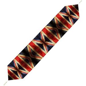 Britse vlag tafelloper kort pluche tafelkleed linnen decoratieve tafelkleed voor feest bruiloft decor 178 x 33 cm