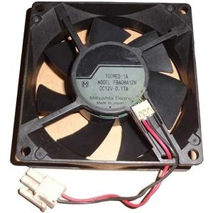 LMNCBVYA FBA08A12H DC12V 0.17A 8025 Mute Cooling Fan - 80x80x25mm 2-Wire Design for Quiet Operation
