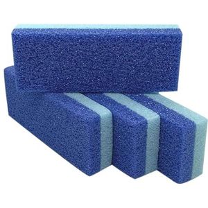 Voet puimsteen voor voeten harde huid eeltverwijderaar en schrobber (Pack van 4) (blauw)