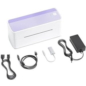 Thermisch Printer 118 Mm PM-241 Verzendlabelprinter Bluetooth Draadloze Thermische Labelprinter Duidelijk Snel(Purple)