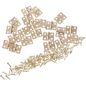 10Pcs Mini Kast Scharnier Meubels Accessoires Decoratieve Kleine Deur Scharnier Meubels Hardware 8mm* 10mm (Mini Scharnieren)