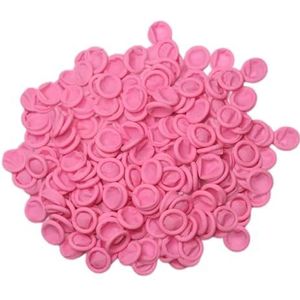 Vingertop Rubber Bescherm, Verpakking van 100 wegwerpbare latex vingercondooms in meerdere kleuren(Rose Red)