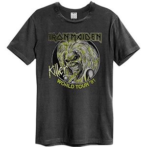 AMPLIFIED - Shirt - Geel - IRON MAIDEN - Kwartmouw