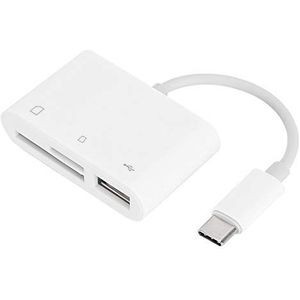 Usb-C naar SD/TF-kaartcamera-lezeradapter met universele compatibiliteit, geheugenkaartlezer Cameralezer Videolezer voor Android-telefoons/tablets/pc/laptop