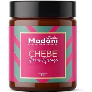Madani Naturals Chebe Fat voor haargroei met rozemarijnolie, dunner wordend haar en behandeling van haaruitval voor mannen en vrouwen, veganistische boter P
