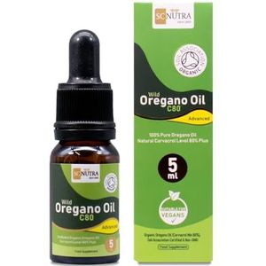 Biologische Wilde Oregano Olie C80 Advanced | Pure Mediterrane Oregano Olie | 80%+ Carvacrol | Lage Thymol | 5ml