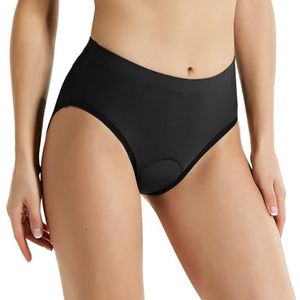 baleaf Fietsonderbroek voor dames, gevoerde fietsonderbroek, 3D-ademende fietsonderbroek, fietsslip, gevoerd, 1-Zwart, L