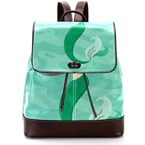 Gepersonaliseerde schooltassen boekentassen voor tiener zeemeermin zeemeermin schattig, Meerkleurig, 27x12.3x32cm, Rugzak Rugzakken