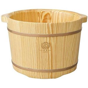 Axdwfd Voet Bad Vat Voet Bad Vat, Pine Voet Bad Vat Effen Hout Wasbak Kleine Houten Vat Gezondheid Houten Pedicure Vat Thuis Voet Wassen Artifact